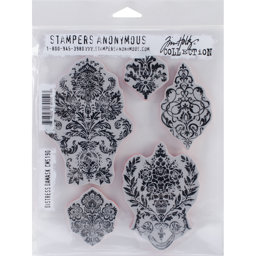 Zeige Details für Tim Holtz Cling Stamps 7"X8.5"-Distress Damask Bild von Tim Holtz Cling Stamps 7"X8.5"-Distress Damask