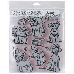 Zeige Details für Tim Holtz Cling Stamps 7"X8.5"-Crazy Dogs Bild von Tim Holtz Cling Stamps 7"X8.5"-Crazy Dogs