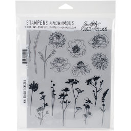 Zeige Details für Tim Holtz Cling Stamps 7"X8.5"-Mini Bouquet Bild von Tim Holtz Cling Stamps 7"X8.5"-Mini Bouquet