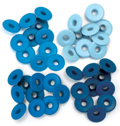 Zeige Details für We R Eyelets Wide 40/Pkg-Blue Bild von We R Eyelets Wide 40/Pkg-Blue