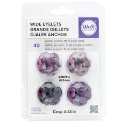 Zeige Details für We R Eyelets Wide 40/Pkg-Purple Bild von We R Eyelets Wide 40/Pkg-Purple