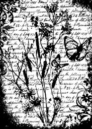 Zeige Details für Tim Holtz Cling Stamp 2.5"X3.5"-Flutter Bild von Tim Holtz Cling Stamp 2.5"X3.5"-Flutter