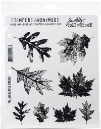 Zeige Details für Tim Holtz Cling Stamps 7"X8.5"-Falling Leaves Bild von Tim Holtz Cling Stamps 7"X8.5"-Falling Leaves