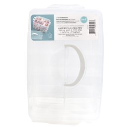 Bild von We R 3-Tier Snap Box Translucent Plastic Storage-10.2"X6.6"X7.3" Case