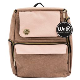 Zeige Details für We R Memory Keepers Crafter's Backpack-Taupe & Pink Bild von We R Memory Keepers Crafter's Backpack-Taupe & Pink