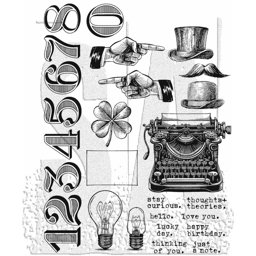 Zeige Details für Tim Holtz Cling Stamps 7"X8.5"-Curiosity Shop Bild von Tim Holtz Cling Stamps 7"X8.5"-Curiosity Shop