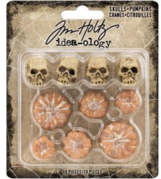 Zeige Details für Idea-Ology Resin Skulls & Pumpkins 10/Pkg- Bild von Idea-Ology Resin Skulls & Pumpkins 10/Pkg-