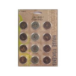 Zeige Details für Tim Holtz Idea-Ology Muse Tokens 12/Pkg-  Bild von Tim Holtz Idea-Ology Muse Tokens 12/Pkg-