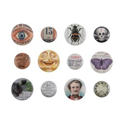 Zeige Details für Tim Holtz Idea-Ology Mini Flair Buttons - Halloween Bild von Tim Holtz Idea-Ology Mini Flair Buttons - Halloween