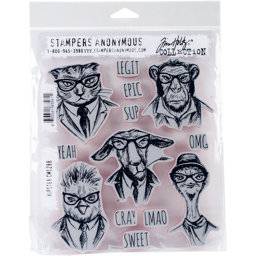 Zeige Details für Tim Holtz Cling Stamps 7"X8.5"-Hipster Bild von Tim Holtz Cling Stamps 7"X8.5"-Hipster