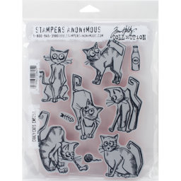 Zeige Details für Tim Holtz Cling Stamps 7"X8.5"-Crazy Cats Bild von Tim Holtz Cling Stamps 7"X8.5"-Crazy Cats