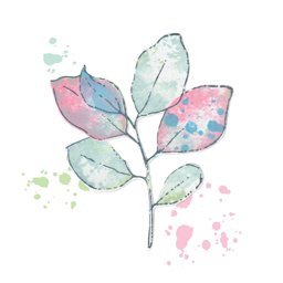 Zeige Details für 49 And Market - Painted Pencil Leaves Bild von 49 And Market - Painted Pencil Leaves