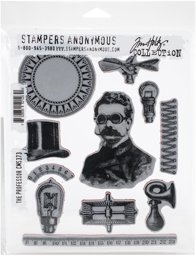 Zeige Details für Tim Holtz Cling Stamps 7"X8.5"-The Professor Bild von Tim Holtz Cling Stamps 7"X8.5"-The Professor