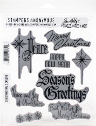 Zeige Details für Tim Holtz Cling Stamps 7"X8.5"-Christmastime #2 Bild von Tim Holtz Cling Stamps 7"X8.5"-Christmastime #2