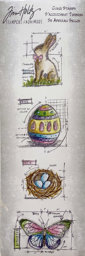 Zeige Details für Easter - Tim Holtz Mini Blueprints Strip Cling Rubber Stamps Bild von Easter - Tim Holtz Mini Blueprints Strip Cling Rubber Stamps