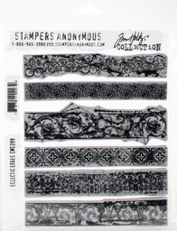 Bild von Tim Holtz Cling Stamps 7"X8.5"-Eclectic Edges