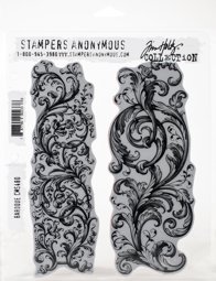 Zeige Details für Tim Holtz Cling Stamps 7"X8.5"-Baroque Bild von Tim Holtz Cling Stamps 7"X8.5"-Baroque