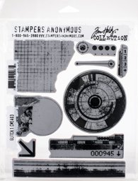 Zeige Details für Tim Holtz Cling Stamps 7"X8.5"-Glitch 1 Bild von Tim Holtz Cling Stamps 7"X8.5"-Glitch 1