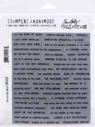 Zeige Details für Tim Holtz Cling Stamps -Tiny Text Halloween Bild von Tim Holtz Cling Stamps -Tiny Text Halloween