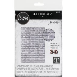 Zeige Details für Brickwork - Sizzix 3D Texture Fades Embossing Folder By Tim Holtz Bild von Brickwork - Sizzix 3D Texture Fades Embossing Folder By Tim Holtz