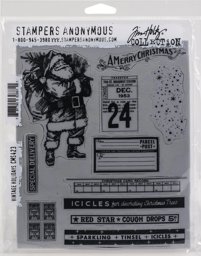 Zeige Details für Tim Holtz Cling Stamps 7"X8.5"-Vintage Holidays Bild von Tim Holtz Cling Stamps 7"X8.5"-Vintage Holidays