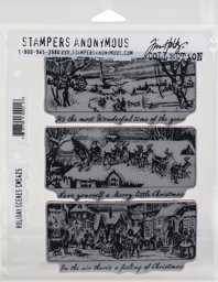 Zeige Details für Tim Holtz Cling Stamps 7"X8.5"-Holiday Scenes Bild von Tim Holtz Cling Stamps 7"X8.5"-Holiday Scenes