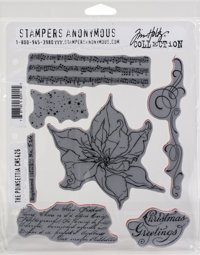 Zeige Details für Tim Holtz Cling Stamps 7"X8.5"-The Poinsettia Bild von Tim Holtz Cling Stamps 7"X8.5"-The Poinsettia
