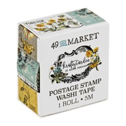 Zeige Details für 49 And Market Washi Tape Roll-Postage, Krafty Garden Bild von 49 And Market Washi Tape Roll-Postage, Krafty Garden