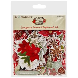 Zeige Details für 49 And Market Chipboard Set-Evergreen Season Bild von 49 And Market Chipboard Set-Evergreen Season