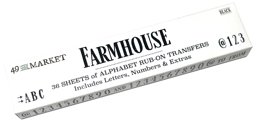 Zeige Details für 49 And Market Rub-On Transfer-Farmhouse Bild von 49 And Market Rub-On Transfer-Farmhouse