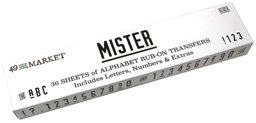 Zeige Details für 49 And Market Rub-On Transfer-Mister Bild von 49 And Market Rub-On Transfer-Mister