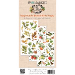 Zeige Details für 49 And Market Rub-On Transfer Set-Vintage Orchard Botanical Bild von 49 And Market Rub-On Transfer Set-Vintage Orchard Botanical