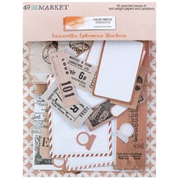 Zeige Details für 49 And Market Ephemera Stackers-Color Swatch: Terracotta Bild von 49 And Market Ephemera Stackers-Color Swatch: Terracotta