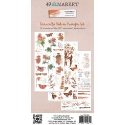 Zeige Details für 49 And Market Rub-On Transfer Set-Color Swatch: Terracotta Bild von 49 And Market Rub-On Transfer Set-Color Swatch: Terracotta