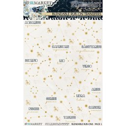 Zeige Details für 49 And Market Rub-On Transfer Set 6"X8"-Starlight Dreams Constellation Bild von 49 And Market Rub-On Transfer Set 6"X8"-Starlight Dreams Constellation