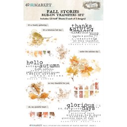 Zeige Details für 49 And Market Rub-On Transfer Set 6"X8"-Fall Stories Bild von 49 And Market Rub-On Transfer Set 6"X8"-Fall Stories