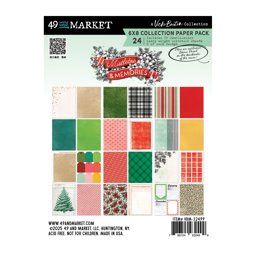 Zeige Details für 49 And Market Paper Pack 6"X8"-Mistletoe And Memories Bild von 49 And Market Paper Pack 6"X8"-Mistletoe And Memories