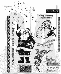 Bild von Tim Holtz Cling Stamps 7"X8.5"-Jolly Holiday