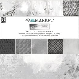 Zeige Details für 49 And Market Collection Pack 12"X12"-Color Swatch: Charcoal Bild von 49 And Market Collection Pack 12"X12"-Color Swatch: Charcoal