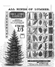 Zeige Details für Tim Holtz Cling Stamps 7"X8.5"-Winter Woodlands Bild von Tim Holtz Cling Stamps 7"X8.5"-Winter Woodlands