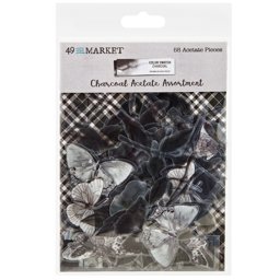 Zeige Details für Color Swatch: Charcoal Acetate Assortment-58/Pkg Bild von Color Swatch: Charcoal Acetate Assortment-58/Pkg