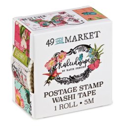 Zeige Details für 49 And Market Washi Tape Roll-Postage, Kaleidoscop Bild von 49 And Market Washi Tape Roll-Postage, Kaleidoscop