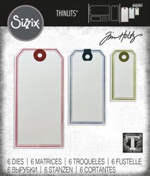 Zeige Details für Sizzix Thinlits Dies By Tim Holtz 6/Pkg-Framed Tags Bild von Sizzix Thinlits Dies By Tim Holtz 6/Pkg-Framed Tags