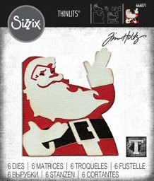 Zeige Details für Sizzix Thinlits Dies By Tim Holtz 6/Pkg-Retro Santa Bild von Sizzix Thinlits Dies By Tim Holtz 6/Pkg-Retro Santa
