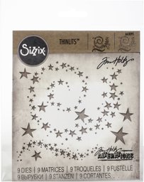 Zeige Details für Sizzix Thinlits Dies By Tim Holtz 9/Pkg-Swirling Stars Bild von Sizzix Thinlits Dies By Tim Holtz 9/Pkg-Swirling Stars