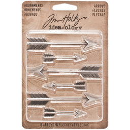 Zeige Details für Idea-Ology Metal Adornments 1.5" & 3" 6/Pkg-Antique Nickel Arrow Bild von Idea-Ology Metal Adornments 1.5" & 3" 6/Pkg-Antique Nickel Arrow