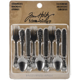 Zeige Details für Idea-Ology Metal Adornments 2.5" 9/Pkg-Antique Nickel Silverware Bild von Idea-Ology Metal Adornments 2.5" 9/Pkg-Antique Nickel Silverware