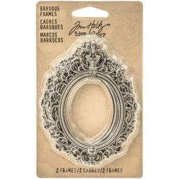 Zeige Details für Idea-Ology Metal Baroque Frames 2.25"X3" 2/Pkg-Antique Nickel Bild von Idea-Ology Metal Baroque Frames 2.25"X3" 2/Pkg-Antique Nickel