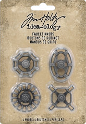 Zeige Details für Idea-Ology Metal Faucet Knobs 4/Pkg- Bild von Idea-Ology Metal Faucet Knobs 4/Pkg-