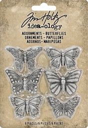 Zeige Details für Idea-Ology Metal Adornments 1" 6/Pkg-Butterflies Bild von Idea-Ology Metal Adornments 1" 6/Pkg-Butterflies